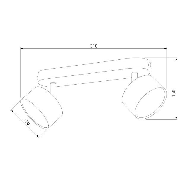 Спот TK Lighting 3403 Clark Black изображение 3 Спот TK Lighting 3403 Clark Black Фото № 3