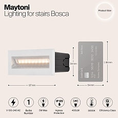 Подсветка для лестниц Maytoni Bosca O045SL-L5W3K 1