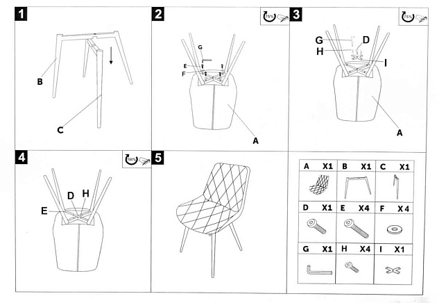 Кухонный стул Woodville Fox 15278 Фото № 2