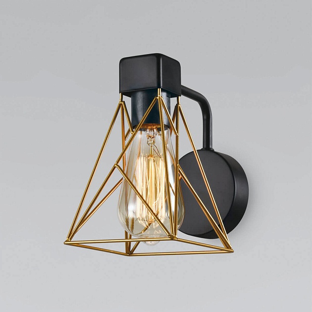 Бра Eurosvet 70107/1 черный/латунь Фото № 1