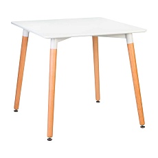 Стол обеденный DOBRIN SERRA (ножки светлый бук, столешница белая) 03-TD-LMZL SERRA