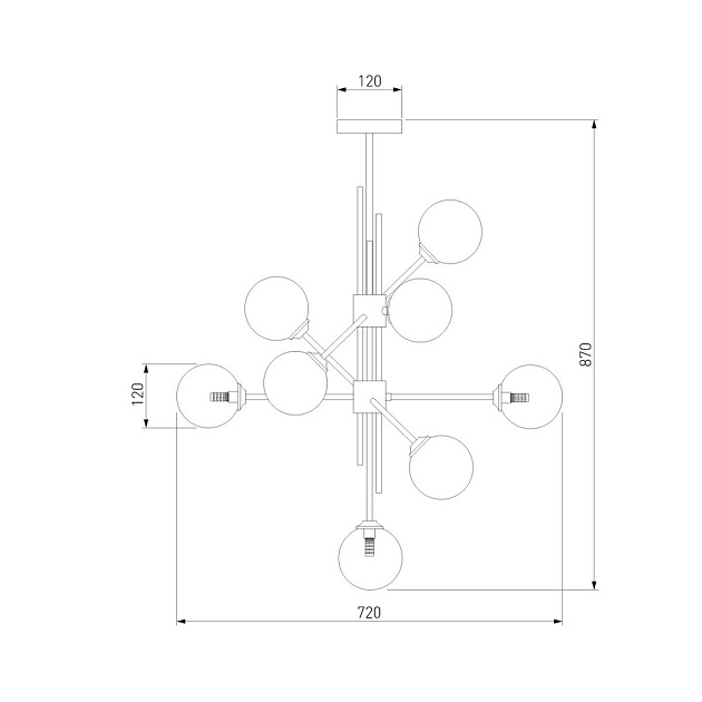 Подвесная люстра Eurosvet Volver 50383 черный Smart изображение 2 Подвесная люстра Eurosvet Volver 50383 черный Smart Фото № 2