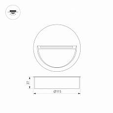 Уличный светодиодный светильник Arlight LTD-Trail-R115-4W Warm3000 029962 1