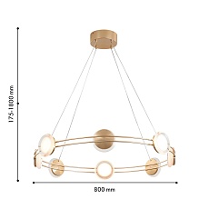 Подвесная светодиодная люстра Favourite Yo-yo 4334-8P 1