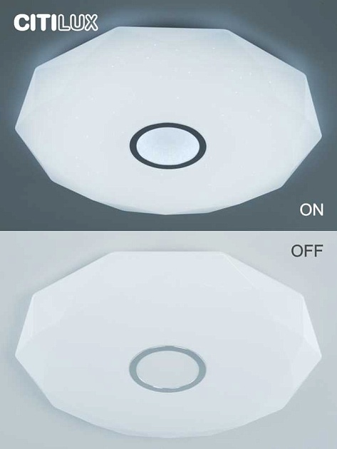 Потолочный светодиодный светильник Citilux Диамант Смарт CL713A100G изображение 23 Потолочный светодиодный светильник Citilux Диамант Смарт CL713A100G Фото № 23