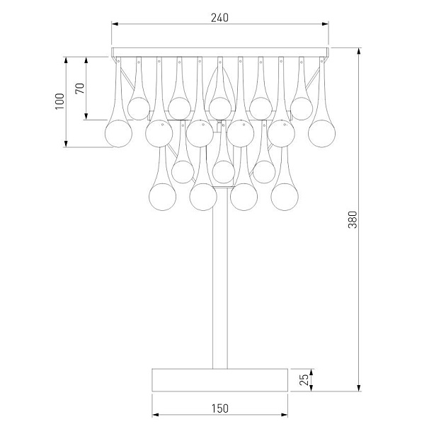 Настольная лампа Bogates Gutta 01126/1 a068864 Фото № 2