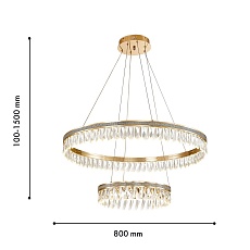Подвесная светодиодная люстра Favourite Palatium 4207-12P 2