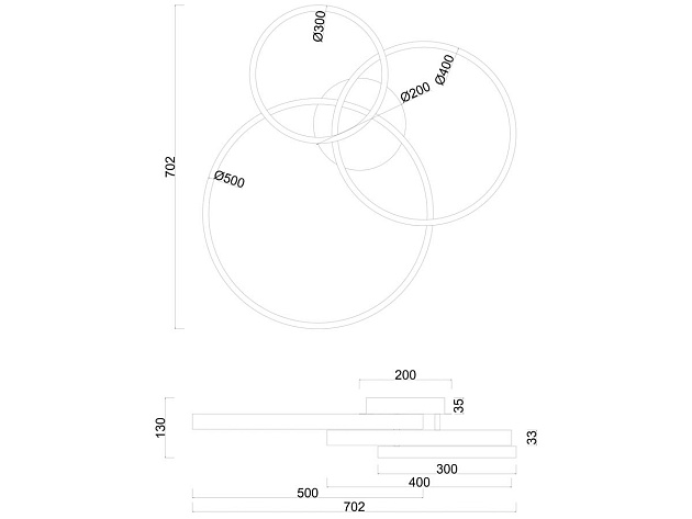 Потолочная светодиодная люстра Arte Lamp Sierra A2426PL-3BK изображение 2 Потолочная светодиодная люстра Arte Lamp Sierra A2426PL-3BK Фото № 2