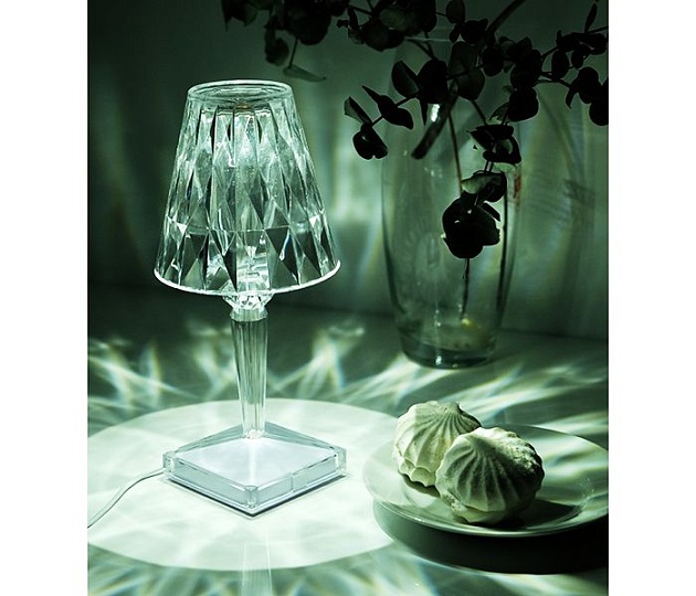 Настольная лампа ФАZA Кристалл CTL1-USB-cl Фото № 3