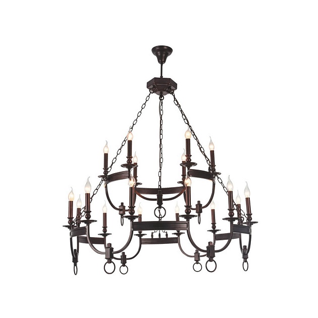 Подвесная люстра Crystal Lux Suerte Brown SP12+6 изображение 1 Подвесная люстра Crystal Lux Suerte Brown SP12+6 Фото № 1