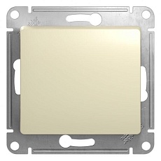 Переключатель одноклавишный проходной Systeme Electric Glossa 10A 250V бежевый GSL000261