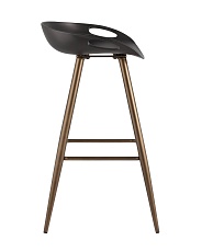 Барный стул Stool Group Флэш черный бронзовые ножки FIYAN BLACK & BRONZE 4