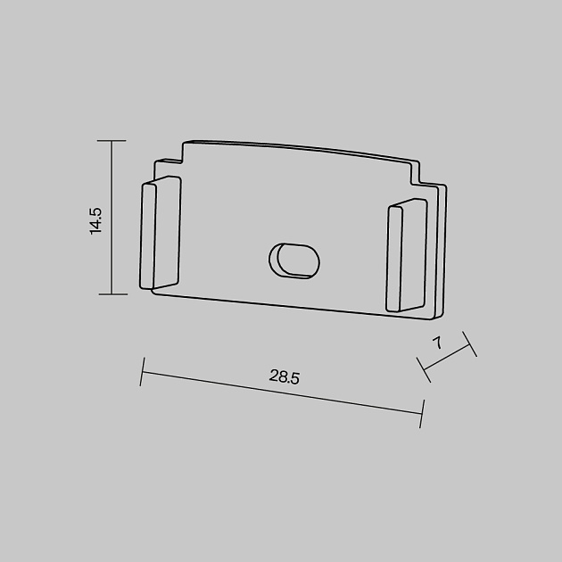 Комплект заглушек Maytoni (для профиля ALM-6214SB-S-2M/ALM-6214TB-S-2M) 2 шт 642008 Фото № 3