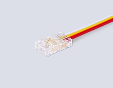 Соединитель гибкий односторонний AMBRELLA LIGHT ILLUMINATION COB CCT 12/24V для лент 8mm (3 конт.) (5шт. в комплекте) GS7406