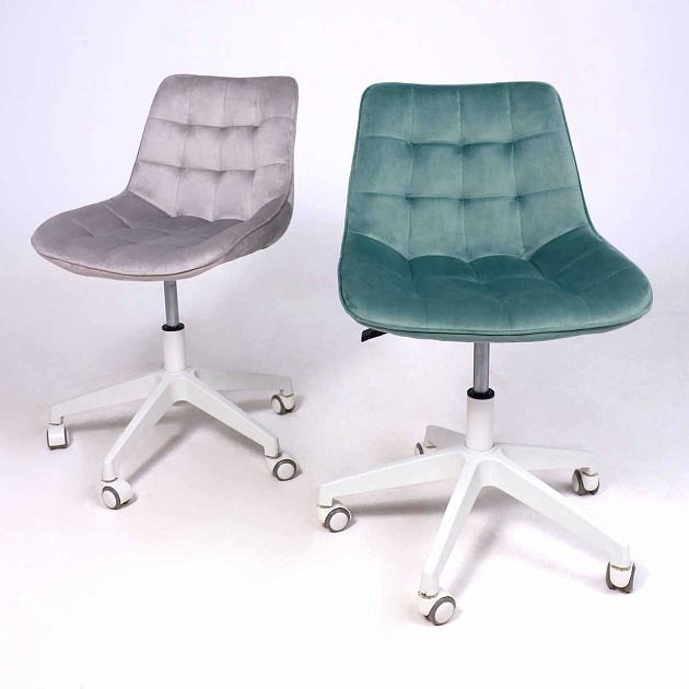 Поворотное кресло AksHome Carolyn велюр, мятный 91958 Фото № 4