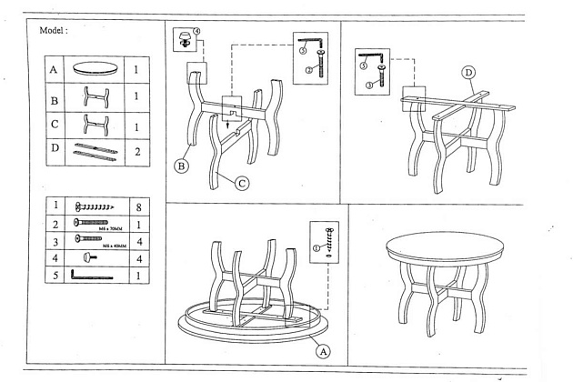 Кухонный стол Woodville Locarno 1598 изображение 2 Кухонный стол Woodville Locarno 1598 Фото № 2