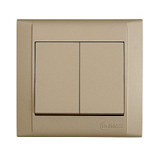 Выключатель 2 клав. Makel Defne 42057003