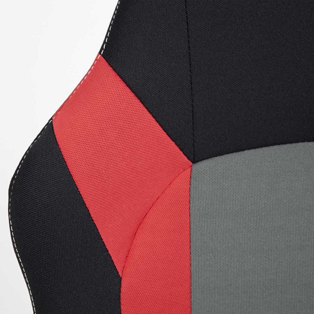 Игровое кресло AksHome Flaviy черный/серый/красный, ткань 86379 Фото № 5