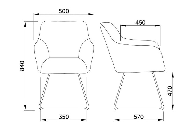 Кресло AksHome Florida темно-серый, велюр 62644 Фото № 2