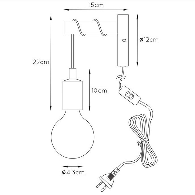 Бра Lucide Paulien 08227/01/35 Фото № 2
