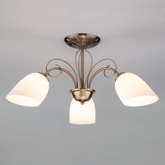 Подвесная люстра Eurosvet 30107/3 античная бронза Фото № 1