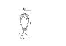Уличный светильник Maytoni Fleur O414FL-01GB 1