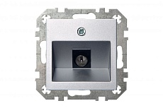 ТВ-розетка оконечная Liregus Epsilon серебро 28-182 2