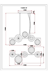 Подвесная люстра Moderli Renny V10800-5P 1