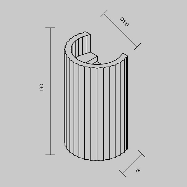 Бра Maytoni Technical C124WL-GU10-02-W Фото № 2