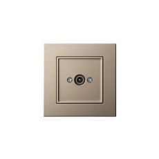 ТВ-розетка оконечная Liregus Epsilon шампань 28-3141