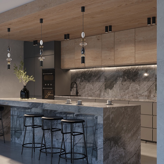 Подвесной светильник Maytoni Monochrome MOD071PL-L8B3K3 Фото № 2