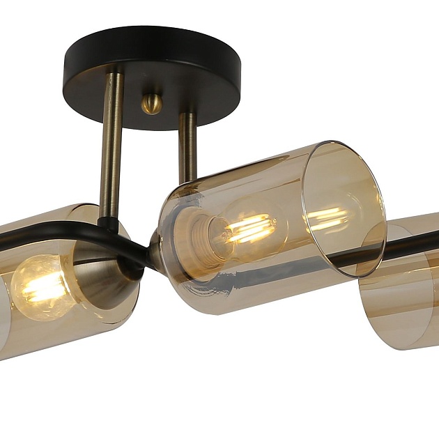 Потолочная люстра Illumico IL8148-6COU-79 BK BR изображение 2 Потолочная люстра Illumico IL8148-6COU-79 BK BR Фото № 2