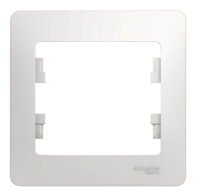 Рамка 1-постовая Systeme Electric Glossa белая GSL000101 Фото № 1