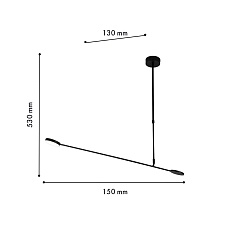 Подвесная светодиодная люстра Favourite Vorago 4572-1C 1