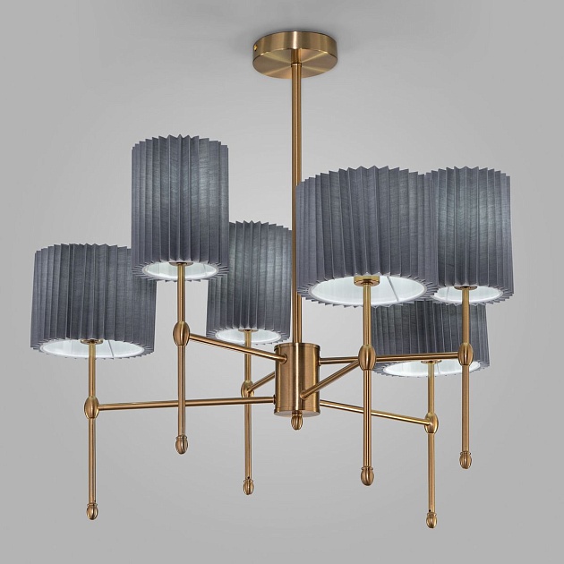 Подвесная люстра Eurosvet Notturno 60162/6 латунь Фото № 1