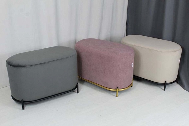 Пуф Sheffilton SHT-B7 угольно-серый/черный муар 1954499403 Фото № 2