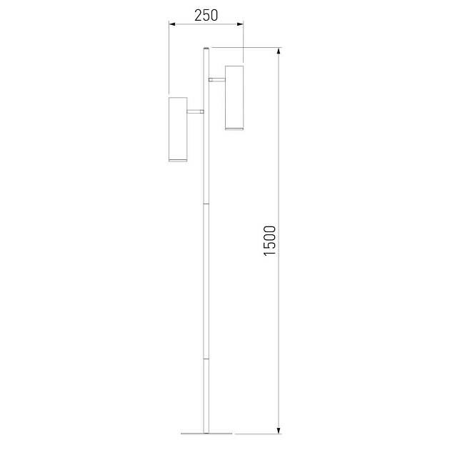 Торшер Eurosvet Barre 01087/2 черный Фото № 3