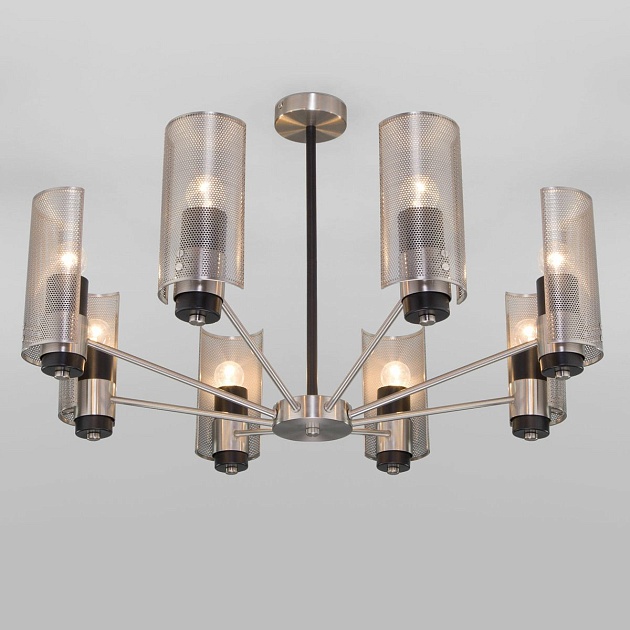 Потолочная люстра Eurosvet Grino 70139/8 никель изображение 6 Потолочная люстра Eurosvet Grino 70139/8 никель Фото № 6