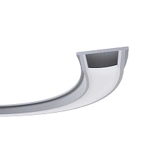 Профиль гибкий накладной с рассеивателем серебро 2м. OGM GM-08-35 1