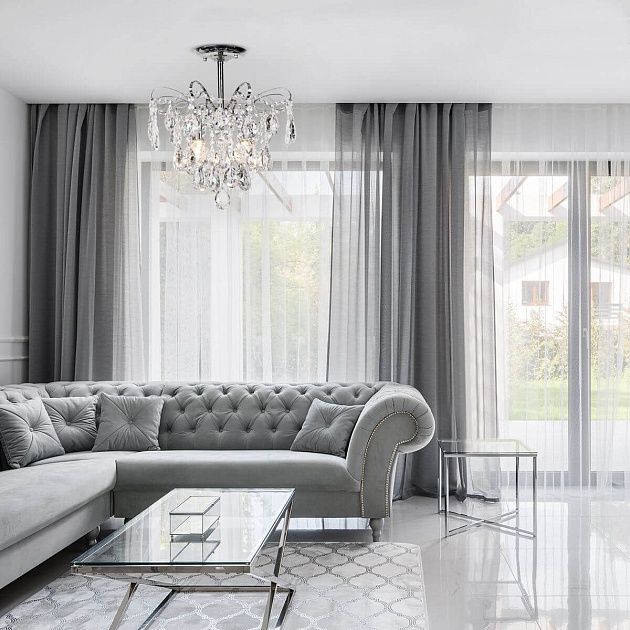 Потолочная люстра Escada Crown 682/4PL Chrome Фото № 2