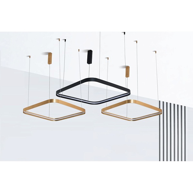 Подвесной светодиодный светильник Italline IT013-6024 gold 3000K Фото № 2