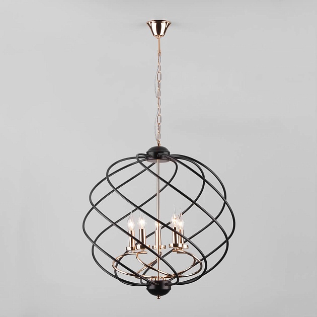 Подвесная люстра Eurosvet Sorrel 60105/5 черный Фото № 1