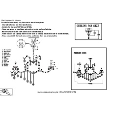 Подвесная люстра Crystal Lux Hollywood SP12 Chrome 2