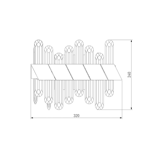 Настенный светодиодный светильник Bogates Jewel 420/1 Фото № 2