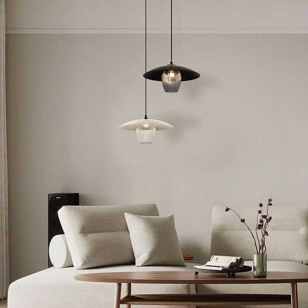 Подвесной светильник Eurosvet Kamari 50259/1 черный/дымчатый изображение 3 Подвесной светильник Eurosvet Kamari 50259/1 черный/дымчатый Фото № 3