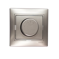 Диммер 500 Вт с фильтром и предохранителем Lezard Mira серебро со вставкой 701-1010-117