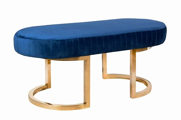 Банкетка ArtHomeDecor Miami ID-389 GL Blue Фото № 3