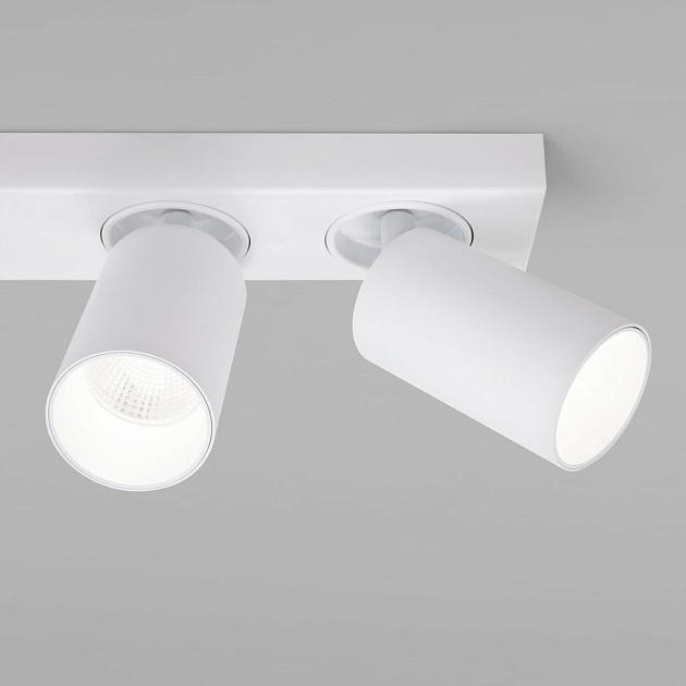 Светодиодный спот Eurosvet Flank 20139/2 Led белый изображение 4 Светодиодный спот Eurosvet Flank 20139/2 Led белый Фото № 4