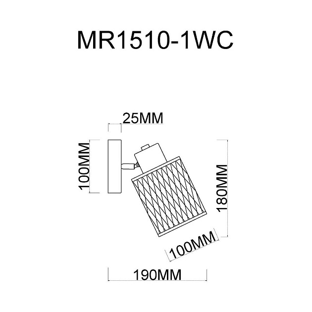 Спот MyFar Cathy MR1510-1WC изображение 2 Спот MyFar Cathy MR1510-1WC Фото № 2