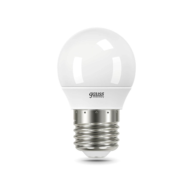 Лампа светодиодная Gauss E27 6W 4100K матовая 53226T Фото № 3